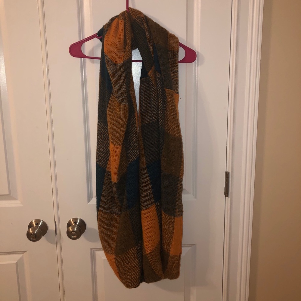 Orange and blue scarf